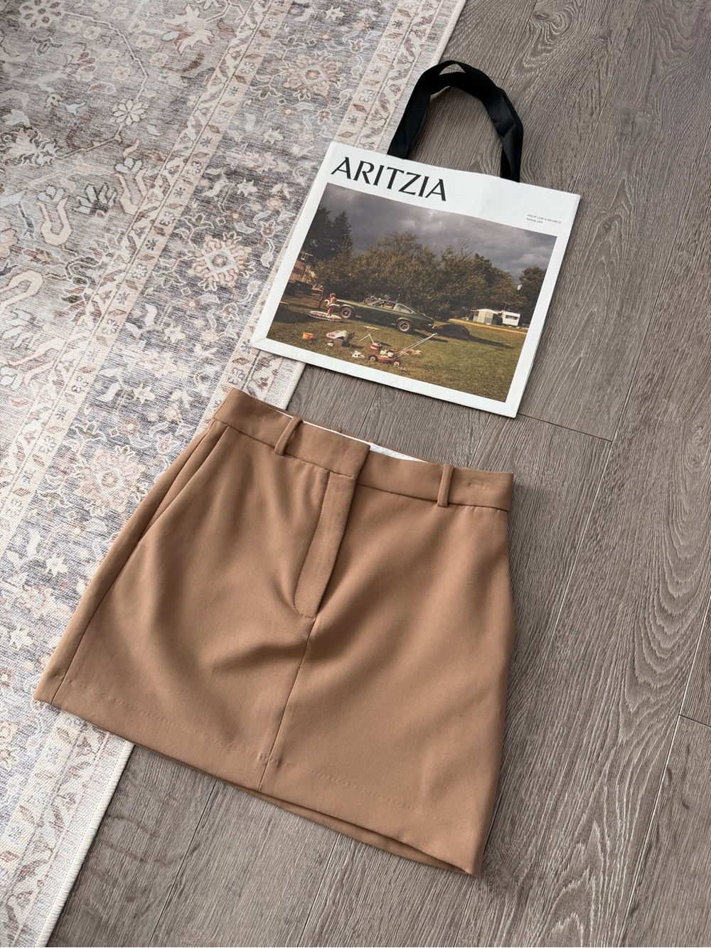 Aritzia Babaton Chisel Mini Skirt